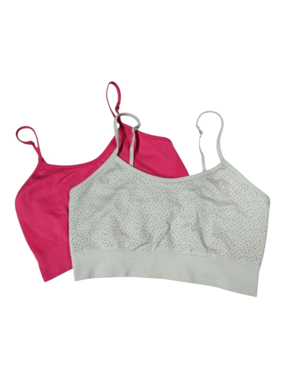 Lot of 2 - Wonder Nation Girls Bra Bralette Wireless Pullover LARGE 10-12